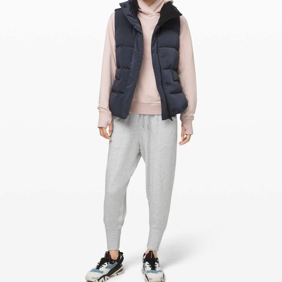 Lululemon Still Chill Jogger Heathered Core Ultra Light Grey Size 10 NEW - Picture 6 of 13